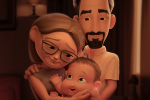 Стилизованный 3D портрет на заказ