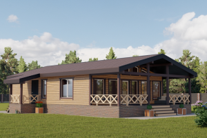 Визуализация одноэтажного дома