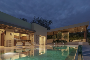 Вечерняя вилла в Колумбии