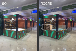 Фотопривязка витрин к торговой точке в ТЦ