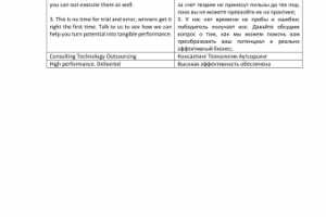 Фрагмент перевода текста рекламного проспекта Англ.-рус.