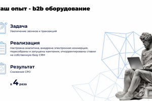 Увеличение звонков и транзакций для b2b компании