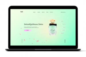 Концепт первого экрана парфюма Dolce