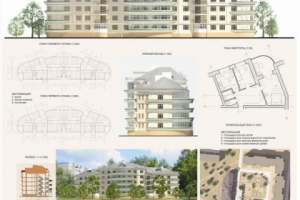 Проект жилого дома средней этажности