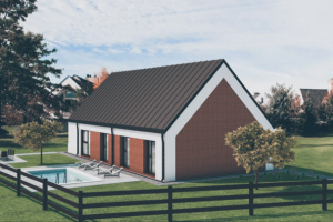 Доработка и визуализация проекта барнхауса