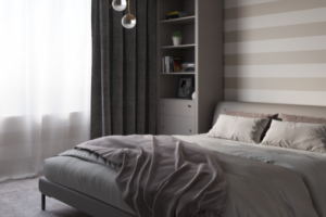 Спальня монохром