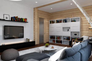 Деревянный дом в стиле минимализма