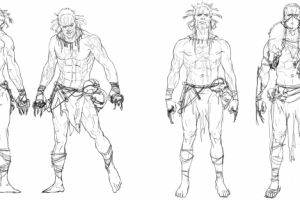 скетч персонажа