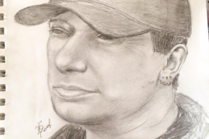 Портрет карандашом. В. Самойлов