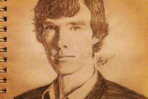 Портрет карандашом. Б. Камбербетч