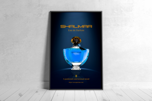 Постер для французского парфюма "Shalimar"