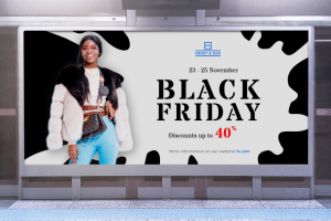 Баннер для магазина шуб