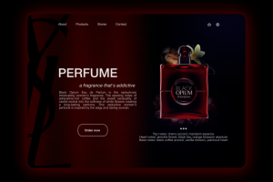 Концепция для сайта парфюма