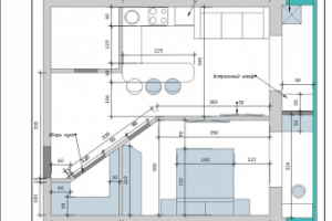 перепланировка однокомнатной квартиры