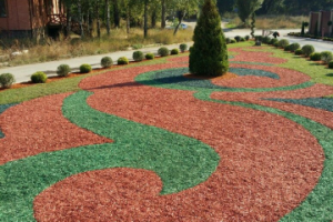 дизайн участка перед офисом