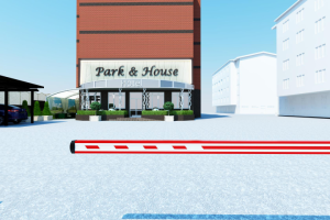 дизайн входной группы в гостиницу