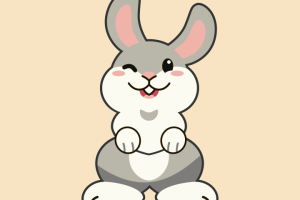 Заяц векторная иллюстрация