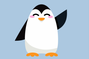 Пингвин векторная иллюстрация