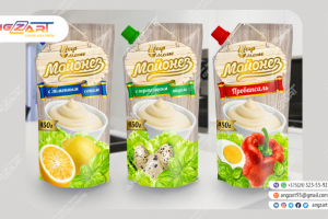 Дизайн упаковки для майонезов "Шеф меню"