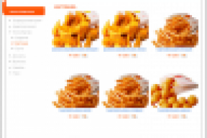 Дизайн сайта для кафе быстрого питания