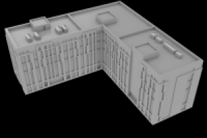 Дом под 3d печать для масштабного макета