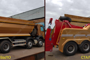 Моделирование кузова и замена кузова для эвакуатора