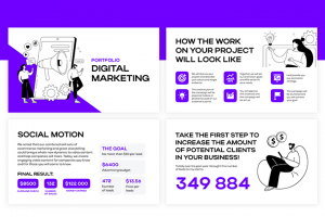 Дизайн презентации для портфолио маркетолога