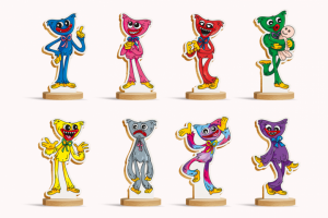 Векторные персонажи для производства деревянных фигурок