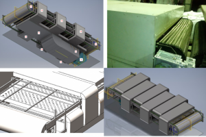 Часть конвейерной цепи