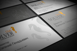 Визитки для Solver Club