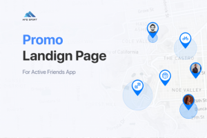 Funnel Landing Page for Sport Event iOS App