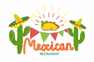 Векторная иллюстрация для ресторана мексиканской кухни