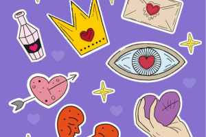 Стикеры для дня всех влюблённых