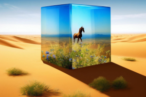 Генерирование изображений «Девочка и куб»