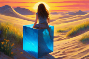 Генерирование изображений «Девочка и куб»