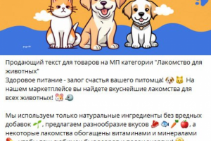 Продающий текст на МП.