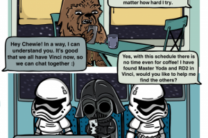 Иллюстрация для мессенджера Vinci