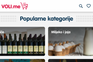 Сайт для сети супермаркетов Voli.me