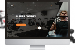 Landing Page тренажерного зала.