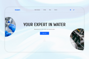 Сайт для производителя воды.