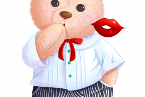 Мишка "Воздушный поцелуй'