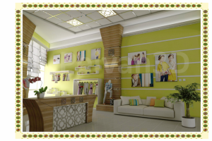 Интерьер. Приемная офиса детской текстильной....