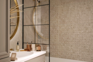 Ванная. Квартира с французским шармом.