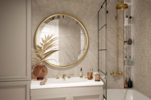 Ванная. Квартира с французским шармом.