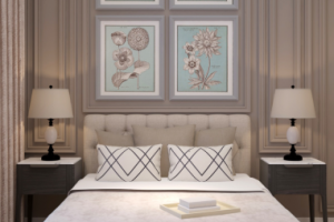 Спальня. Квартира с французским шармом.