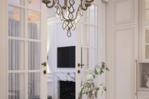 Столовая. Квартира с парижским шармом.