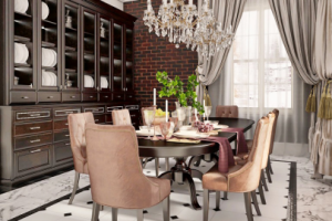 кухня-столовая в Клязьминском Парке в Подмосковье