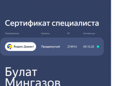 Яндекс Директ 2024 Продвинутый