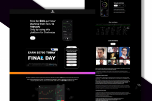 Создание Landing Page для брокерского приложения