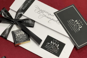 Подарочный сертификат и шоколад WoMan